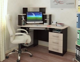 Компьютерный стол Каспер (венге/лоредо) в Томске - tomsk.katalogmebeli.com | фото