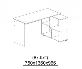 Компьютерный стол угловой СКМУ-4 белый в Томске - tomsk.katalogmebeli.com | фото 3