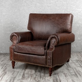 Кресло кожаное Лофт Аристократ (ширина 1100 мм) в Томске - tomsk.katalogmebeli.com | фото