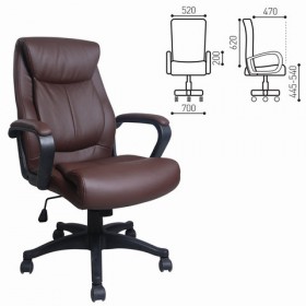 Кресло офисное BRABIX Enter EX-511 (коричневый) в Томске - tomsk.katalogmebeli.com | фото