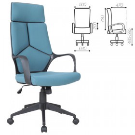 Кресло офисное BRABIX Prime EX-515 (голубая ткань) в Томске - tomsk.katalogmebeli.com | фото