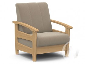 Кресло для отдыха Омега (бук лак/CATANIA LATTE) в Томске - tomsk.katalogmebeli.com | фото