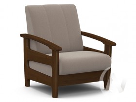 Кресло для отдыха Омега (орех лак/CATANIA COCOA) в Томске - tomsk.katalogmebeli.com | фото 1