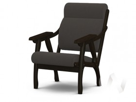 Кресло Вега-10 (венге лак/ULTRA GRAFIT) в Томске - tomsk.katalogmebeli.com | фото 1