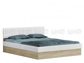 Кровать 1,4 спальня Фортуна (Дуб сонома/белый глянец) в Томске - tomsk.katalogmebeli.com | фото