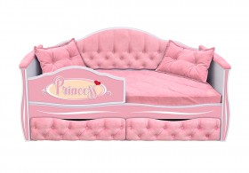 Кровать 160 серии Иллюзия 2 ящика 15 Бледно-розовый (подушки) в Томске - tomsk.katalogmebeli.com | фото