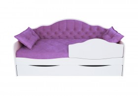 Кровать 170 серии Иллюзия Лайт 1 ящик 32 Фиолетовый (подушки) в Томске - tomsk.katalogmebeli.com | фото