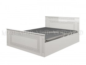 Кровать Афина-1 1,4 м (Белый/Белый глянец) в Томске - tomsk.katalogmebeli.com | фото