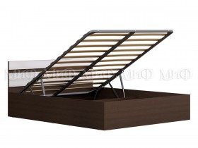 Кровать с подъемным механизмом Нэнси 1,4м (Венге/белый глянец) в Томске - tomsk.katalogmebeli.com | фото 1