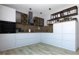 Модульная кухня Бронкс 1,8 м (Кварц) в Томске - tomsk.katalogmebeli.com | фото 5
