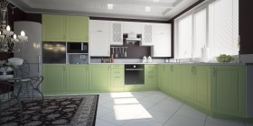 Модульная кухня Парма 1,6 м (Бирюза) в Томске - tomsk.katalogmebeli.com | фото
