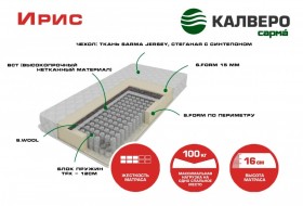 Матрас IRIS 1400*2000 в Томске - tomsk.katalogmebeli.com | фото