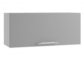 Монца ГВПГ 800 Шкаф верхний горизонтальный глубокий высокий (Белый софт/корпус Серый) в Томске - tomsk.katalogmebeli.com | фото