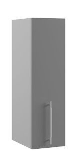 Монца ВП 200 шкаф верхний высокий (Белый софт/корпус Серый) в Томске - tomsk.katalogmebeli.com | фото