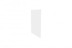 Герда ЛД.272930.000 Фасад панель окончание острова (Белый глянец) в Томске - tomsk.katalogmebeli.com | фото