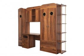 Шкаф комбинированный для одежды «Навигатор» (Дуб Каньон) в Томске - tomsk.katalogmebeli.com | фото 5