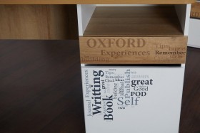 Стол с ящиками «Оксфорд» (Ривьера/Белый с рисунком) в Томске - tomsk.katalogmebeli.com | фото 9