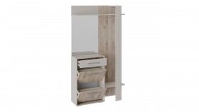 Шкаф для одежды «Нуар» тип 1 Фон серый/Дуб сонома в Томске - tomsk.katalogmebeli.com | фото 3