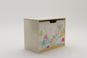 Ящик для игрушек Флёр (Белый/корпус Клен) в Томске - tomsk.katalogmebeli.com | фото