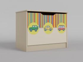 Ящик для игрушек Клаксон (Бежевый/корпус Клен) в Томске - tomsk.katalogmebeli.com | фото