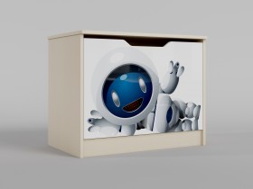 Ящик для игрушек Санни (Белый/корпус Клен) в Томске - tomsk.katalogmebeli.com | фото